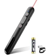 Wireless Presentation Clicker, 2 in 1 USB Type C Powerpoint Clicker with Laser Pointer, Clicker f...