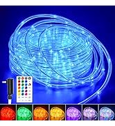 Minetom Color Changing Rope Lights: 72 Ft 220 LED Outdoor String Lights with Plug | Big Twinkle L...