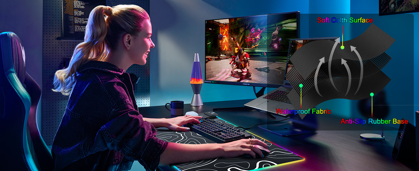 fast charging mouse pad large