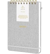 TSFPapier A5 Top Spiral Notebook – Hardcover Journal 160 Pages 100 GSM Thick Paper With Elastic B...