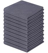 Homaxy 100% Cotton Waffle Weave Kitchen Dish Cloths, Ultra Soft Absorbent Quick Drying Dish Towel...