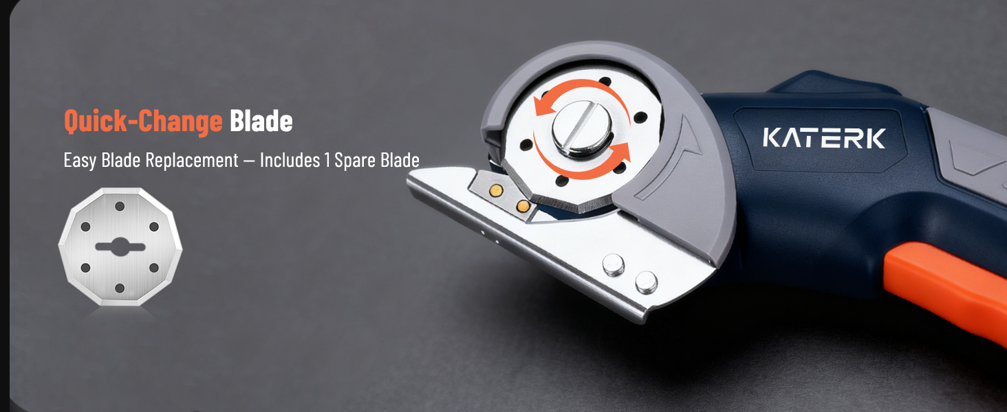 Swap blades safely and easily with our secure-start cardboard cutter