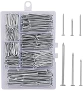 376pcs Premium Hardware Nails Assortment Kit, Maximum Length 2 Inches Galvanized Nails, Picture H...