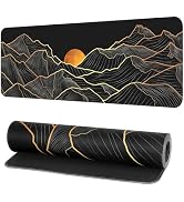 G JGOO Large Mouse Pad, Large Gaming Mousepad, XXL Mouse Pad, Non-Slip Mouse Mat, Black Mouse Pad...