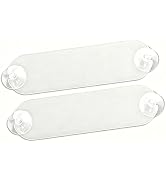 Yiwview 2PCS EZ Pass Holder for Windshield, Transparent Toll Pass Sticker Holder with Strong Suct...