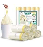 Foyer Nuage 10L 90 Counts Bin Bags with Drawstring, 45 x 50 cm Thick Plastic Bin Liners for Bedro...