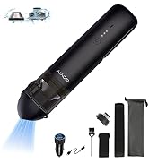 GOYIY 2 in 1 Car Vacuum Cleaner & Air Blower, Handheld Cordless Brushless 15000PA Strong Suction ...