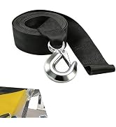 Pniwuno Boat Winch Strap, 1.97" x 20 ft Boat Trailer Winch Strap with Hook, Heavy Duty Tow Ropes ...