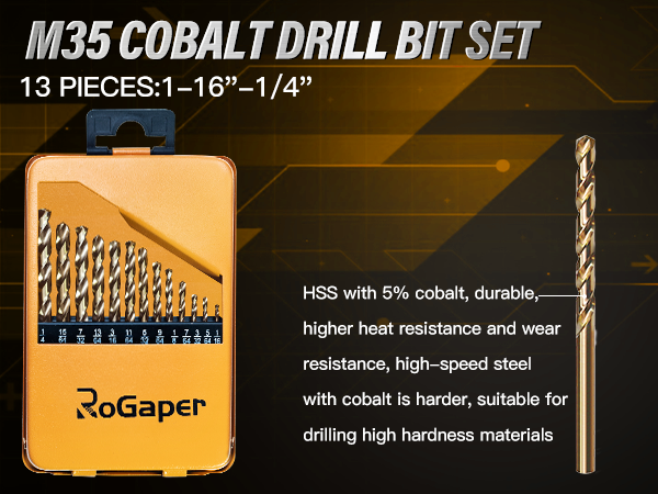 Cobalt Drill Bit Set