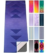 Yoga Drip Yoga Towel - Non Slip Hot Yoga Mat Towel With Corner Pockets, No-Skid Grip, and Built-i...