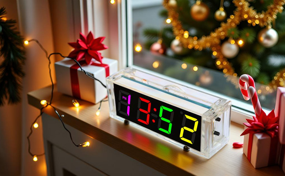 Colored LED Electronic alarm clock
