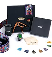 Stage Rocker Guitar Accessories Gift Box for Acoustic and Electric Guitars, Guitar Strap, Picks, ...