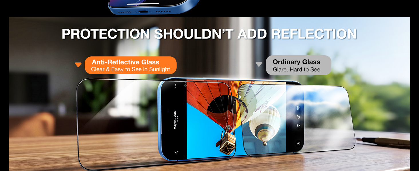 screen protector 18 pro max anti glare antireflective