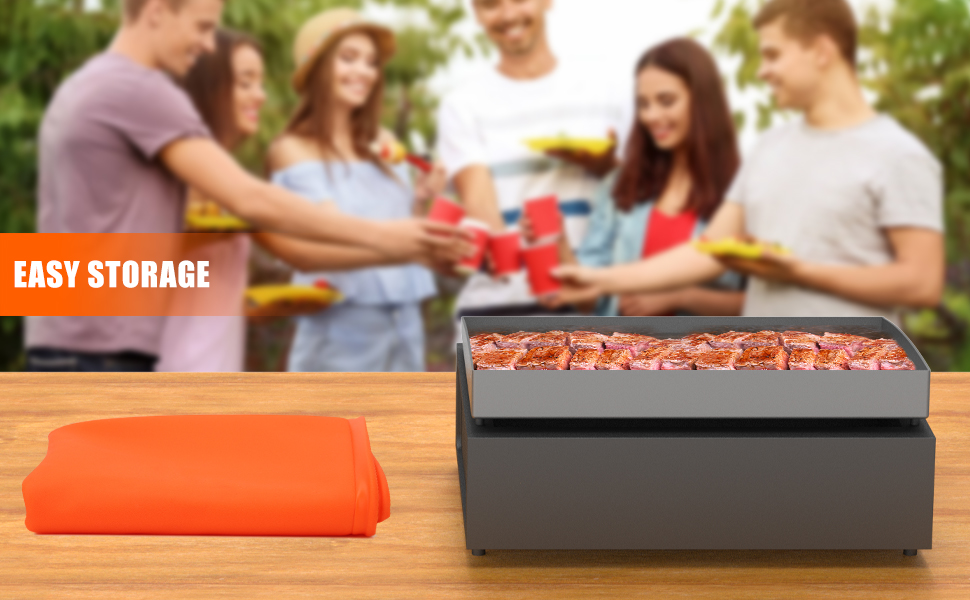 griddle mat cover buddy blackstone silicone accessories grill 36 28 22 17 inch in BESSIO top orange