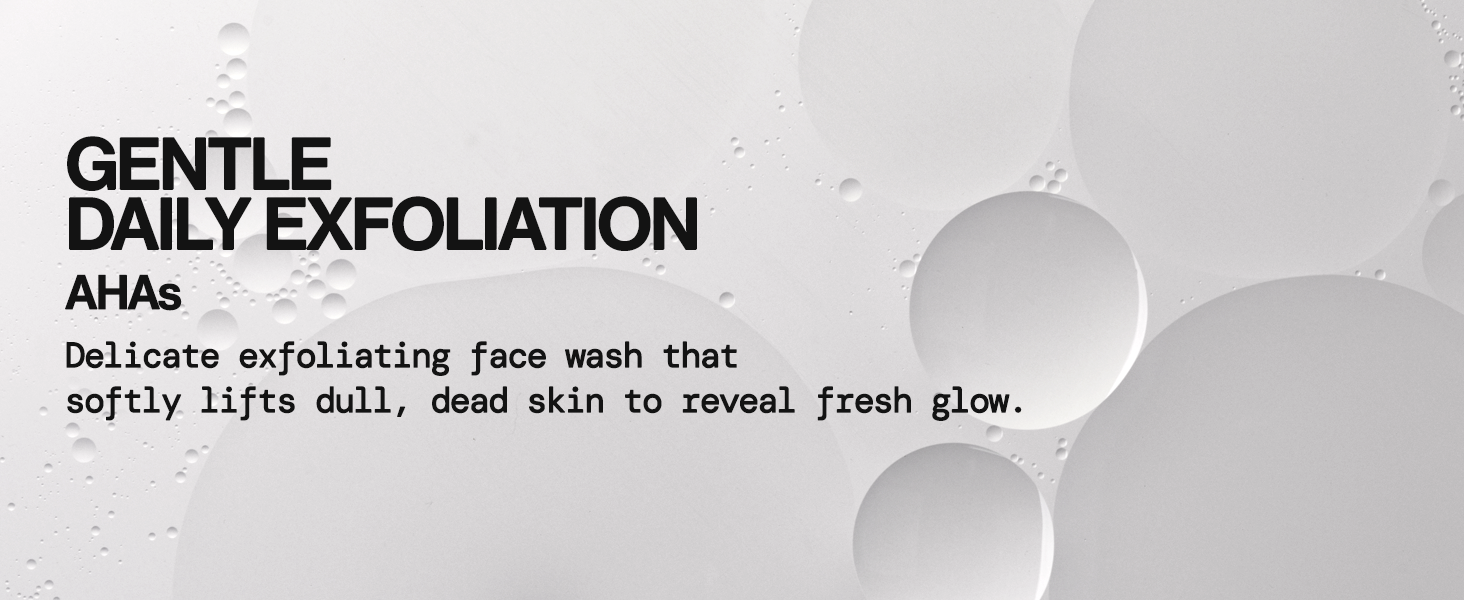 gentle daily face wash for dull skin, hydrates, citrus scent, lightweight feel