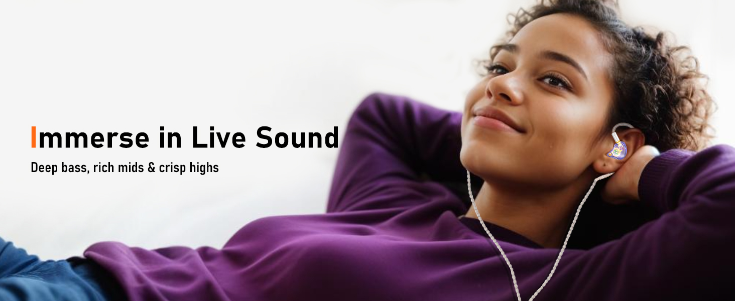 Audiovance HIFi Wired Earbuds Vibes 202ML