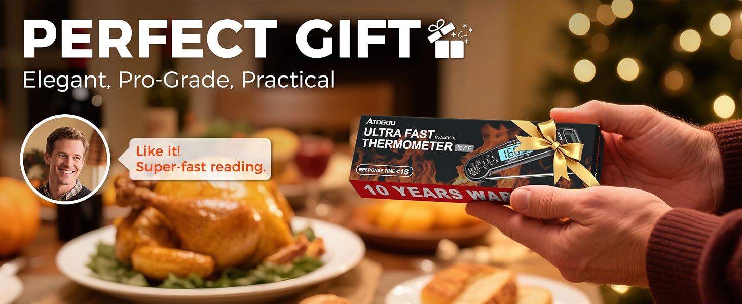 ATOGOU Thermocouple Meat Thermometer