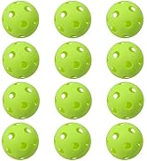 GSE Pickleball Balls, 26 Holes Indoor Training Pickleballs Set, Flight Hollow Plastic Practice Ba...