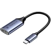 biaze USB C to DisplayPort 1.4 Adapter 8K@60Hz, Thunderbolt 4/3 to DisplayPort Converter Compatib...