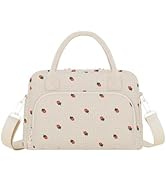 Neverwhy Insulated Lunch Bag - Cute Lunch Box for Women - Large Corduroy Reusable Lunch Box Leakp...