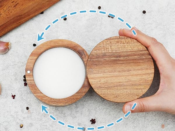 acacia salt bowl
