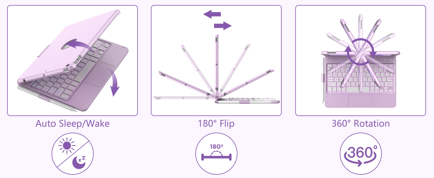 360° Swivel & 180° Flip