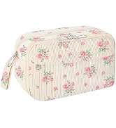 WOBAGMEN Cute Pencil Case,Large Corduroy Zippered Pencil Case Pouch, aesthetic Pencil Bag with Co...