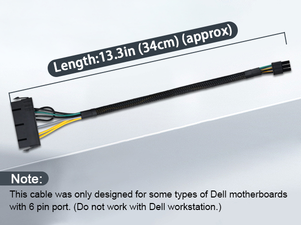 24 pin to 6 pin Dell adapter