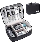 Electronic Organizer Travel Case, Small Travel Cord Organizer Case Portable Waterproof Cable Orga...