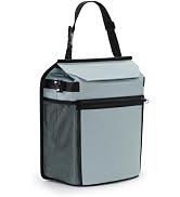 GNEGNI Car Trash Can with Lid, 100% Leak-Proof Removable Liner, Collapsible Automotive Garbage Bi...
