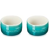 Le Creuset Stoneware Set of 2 Straight Wall Ramekins, 7 Oz., Riviera