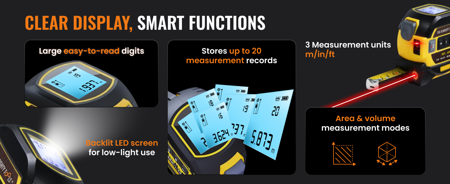 CLEAR DISPLAY, SMART FUNCTIONS