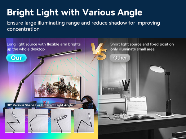 Architect Desk Lamp with Dual LED Light