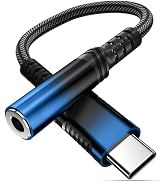 USB C to 3.5mm Audio Adapter for Samsung S24 Ultra S23 FE S22 S20 S21 A54, COOYA Headphone Adapte...