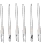 6Pcs White Skin Marker Eyebrow Tattoo Marker Position Outline Pen, Waterproof Eyebrows Pencil Tat...