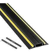 D-Line Floor Cord Cover Heavy Duty Cable Protector - FC83H, 6 Foot, Linkable - Protect Cords and ...