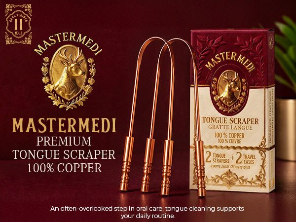 mastermedi copper tongue scraper