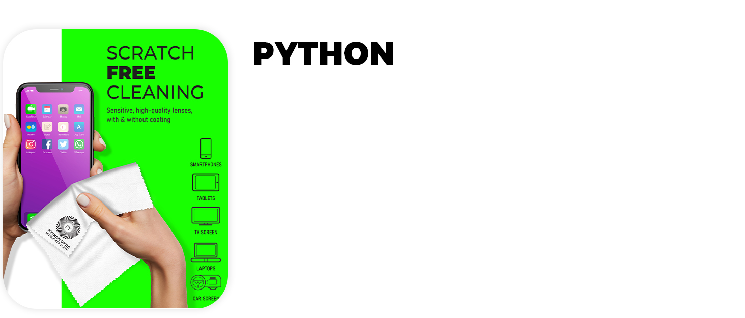 Microfiber cloth python cleaning