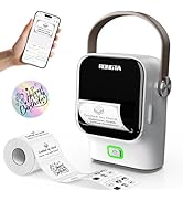 Rongta Bluetooth Label Maker Machine with Tape,Portable Wireless Labeler Machine,Handheld Sticker...