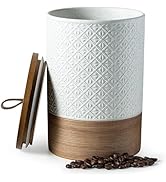 Miamolo Large Jar with Lid, Ceramic Coffee Container Kitchen Food Storage Jars with Airtight Lids...