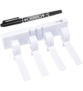 KINGLAKE 200 Pcs White Plastic Plant Tree Tags Nursery Garden Lables 2x20cm Wrap Around Hanging T...