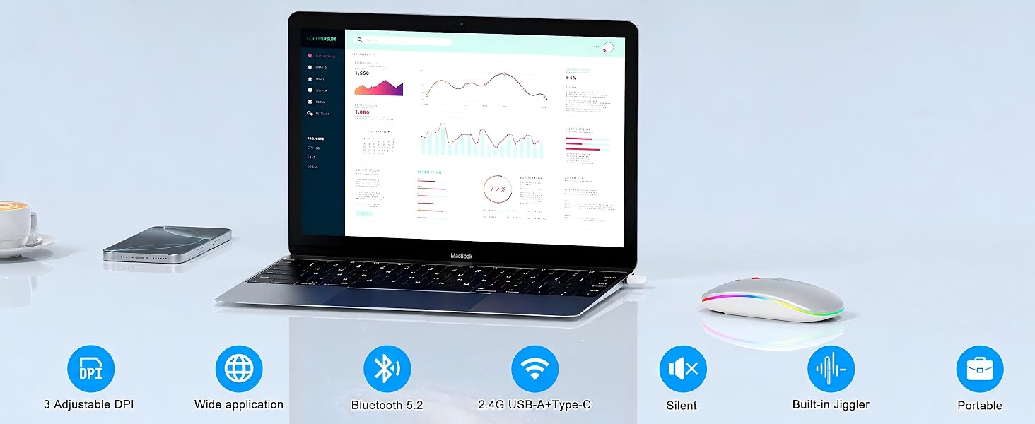 Wireless Mouse for MacBook Air