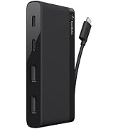 Belkin 4-Port USB C Hub - Ultra Portable Design - USB Type C Hub Docking Station With Two USB C &...