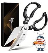 MAD SHARK Heavy Duty Kitchen Shears, Dishwasher Safe All Purpose Kitchen Scissors, Premium Sharp ...