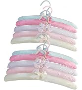 Padded Hangers for Women Clothing,Padded Satin Hangers for Hanging Delicate Fabrics,Wedding Dress...