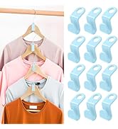 UNEFCYC 50 PCS Space Saving Hanger - 2025 New Clothes Hanger Connector Hooks, Stacking Hanger Hoo...