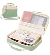 Bible Cover Case for Women, Carrying Bible Case with Zippered Pocket and Handle for Bible Accesso...