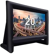 20 Feet Inflatable Outdoor Movie Projector Screen,Blow Projector Screen Projection Screen for Out...