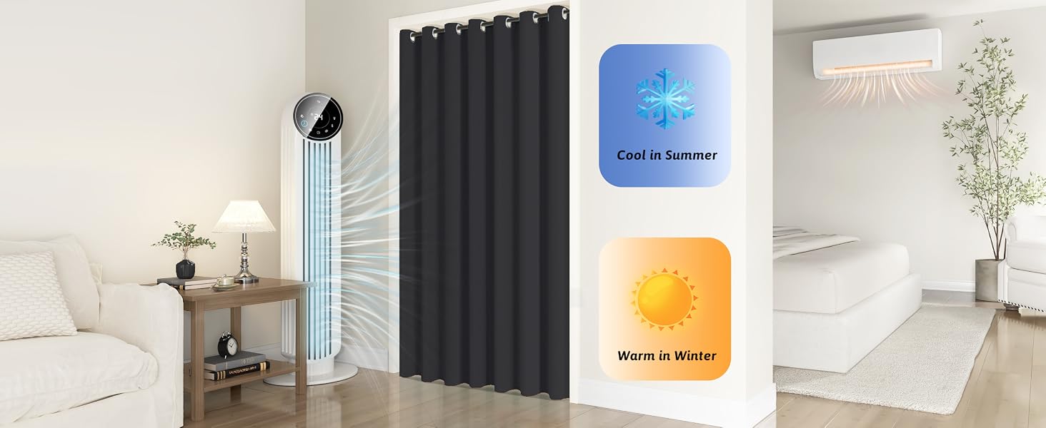 door curtain door Curtains blackout single curtain panel drapes