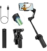 Comitok L9, Gimbal Stabilizer for Smartphone, Built-in Extension Rod& Tripod, Gimbled iPhone Hold...